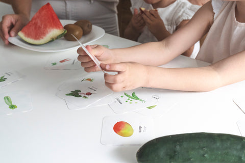 Flashcards a prueba de agua Modelo  “Verduras”