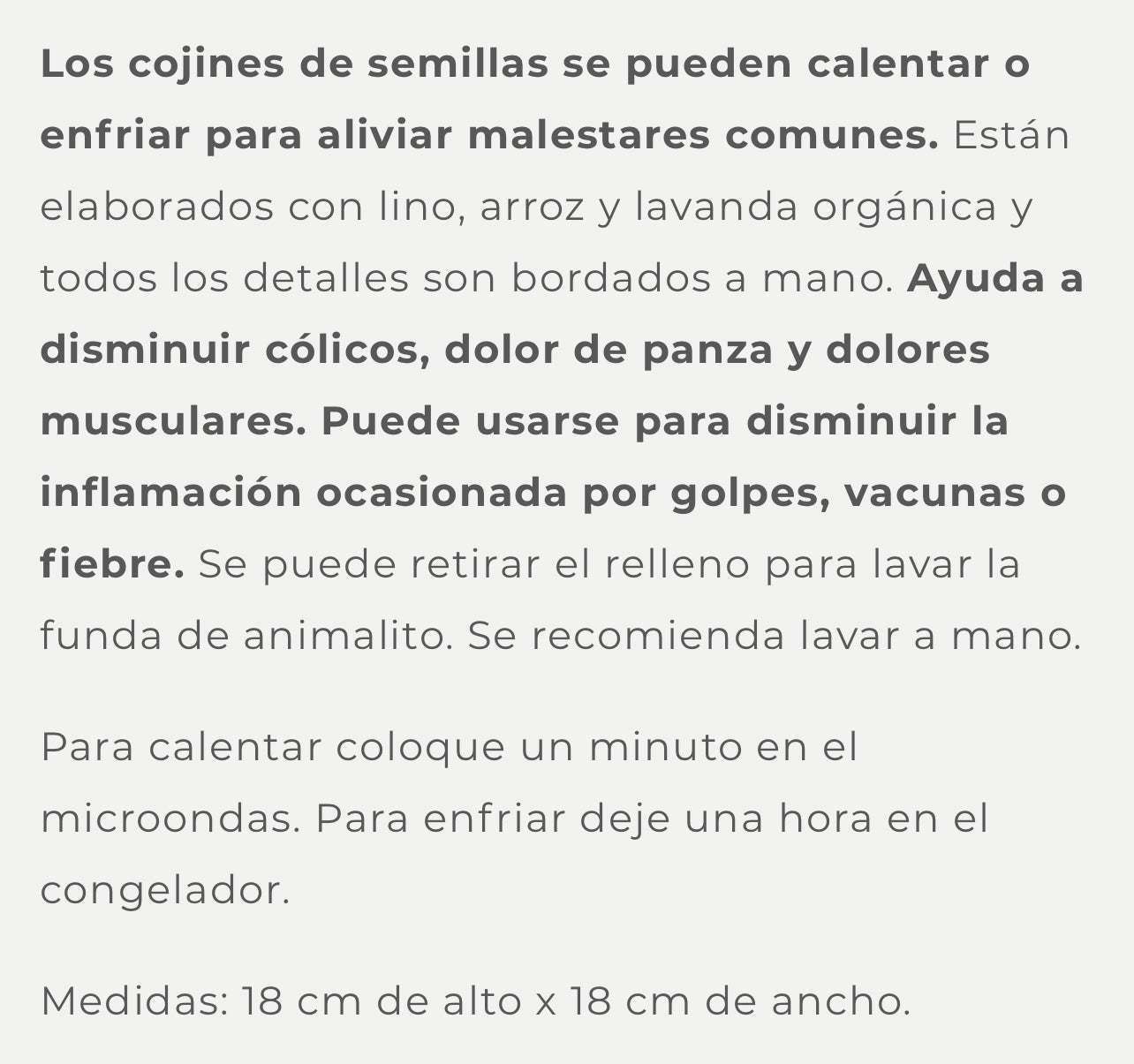 Cojin de semillas León café