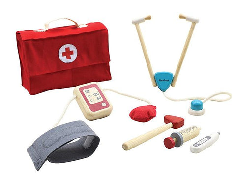 "Set de herramientas de madera para doctor"