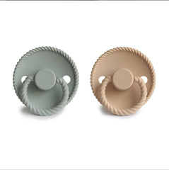 Chupón Frigg Rope silicone (Sage/Croissant)