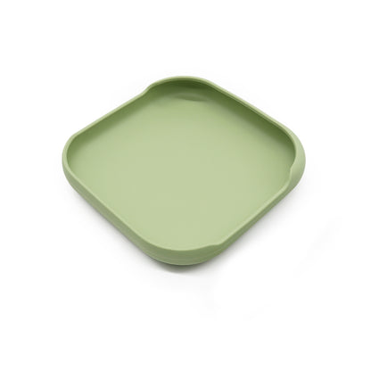 Plato plano de silicón con borde (Varios colores)