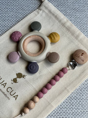 Gift bag portachupon + mordedera plana (2 colores)