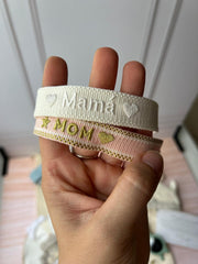 Pulsera mamá color blanca