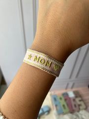 Pulsera mamá color blanca