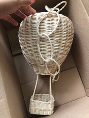 Globo aerostático de mimbre