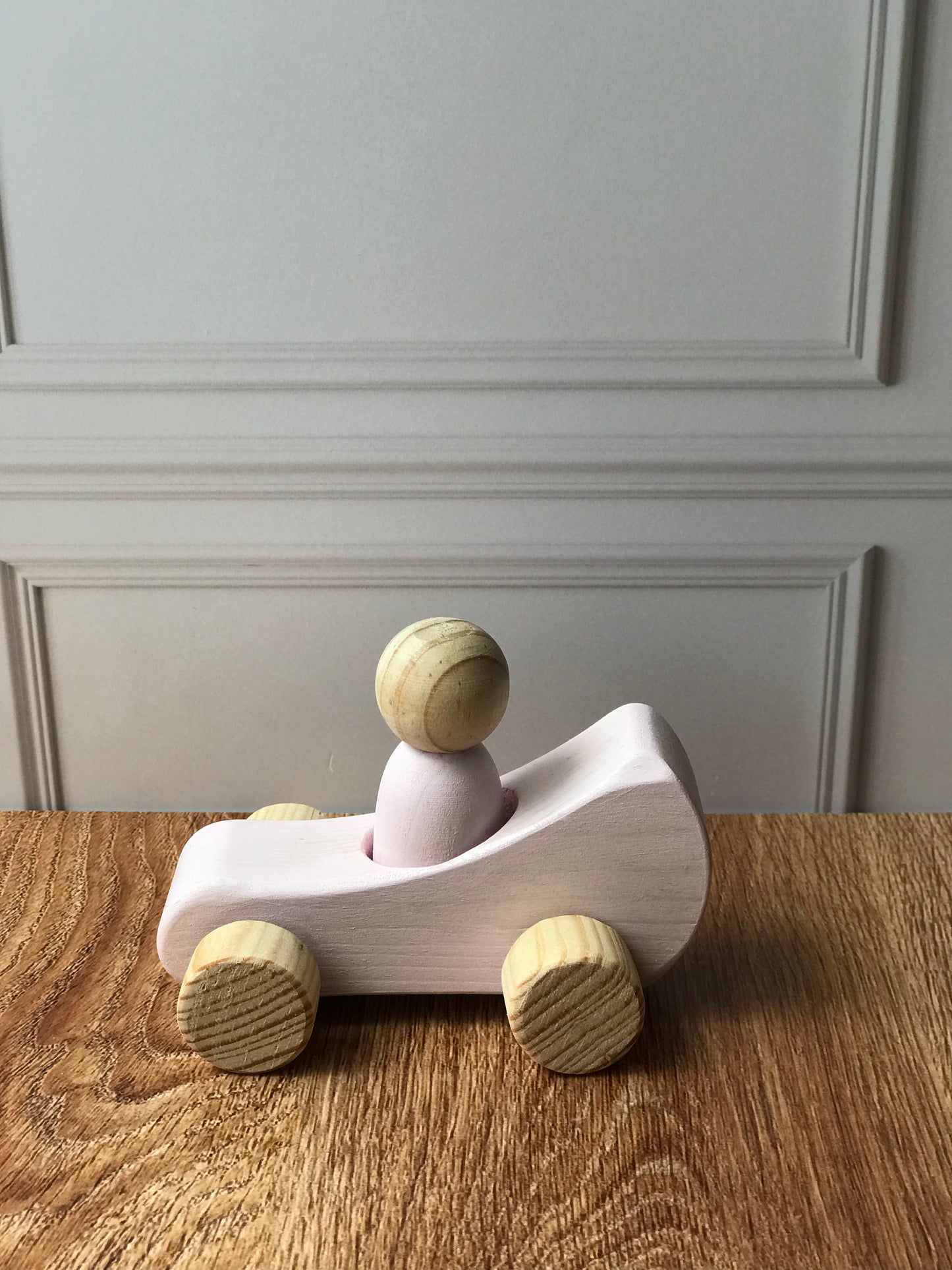 Carrito de madera tipo carreras (Varios colores)