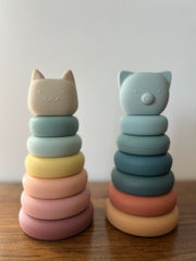 Torre de apilar de silicón (2 colores)