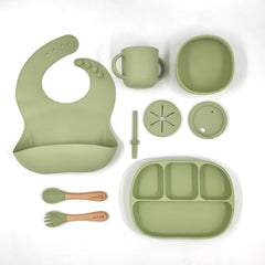 Kit favorito con cubiertos madera y silicón (5 colores)