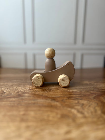 Carrito de madera tipo carreras (Varios colores)