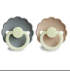 Par de chupones Frigg Daisy silicón (Obscuridad) ( French gray / Crosissant)