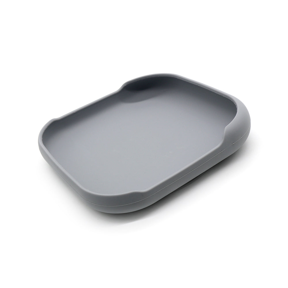 Plato plano de silicón con borde (Varios colores)