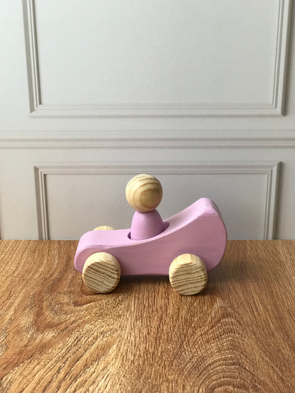 Carrito de madera tipo carreras (Varios colores)