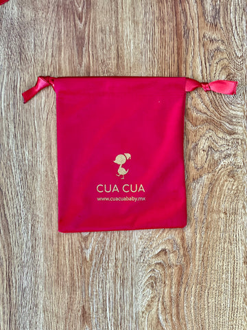 Bolsa de terciopelo roja (17x22cm)