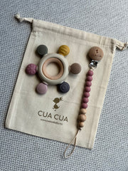 Gift bag portachupon + mordedera plana (2 colores)