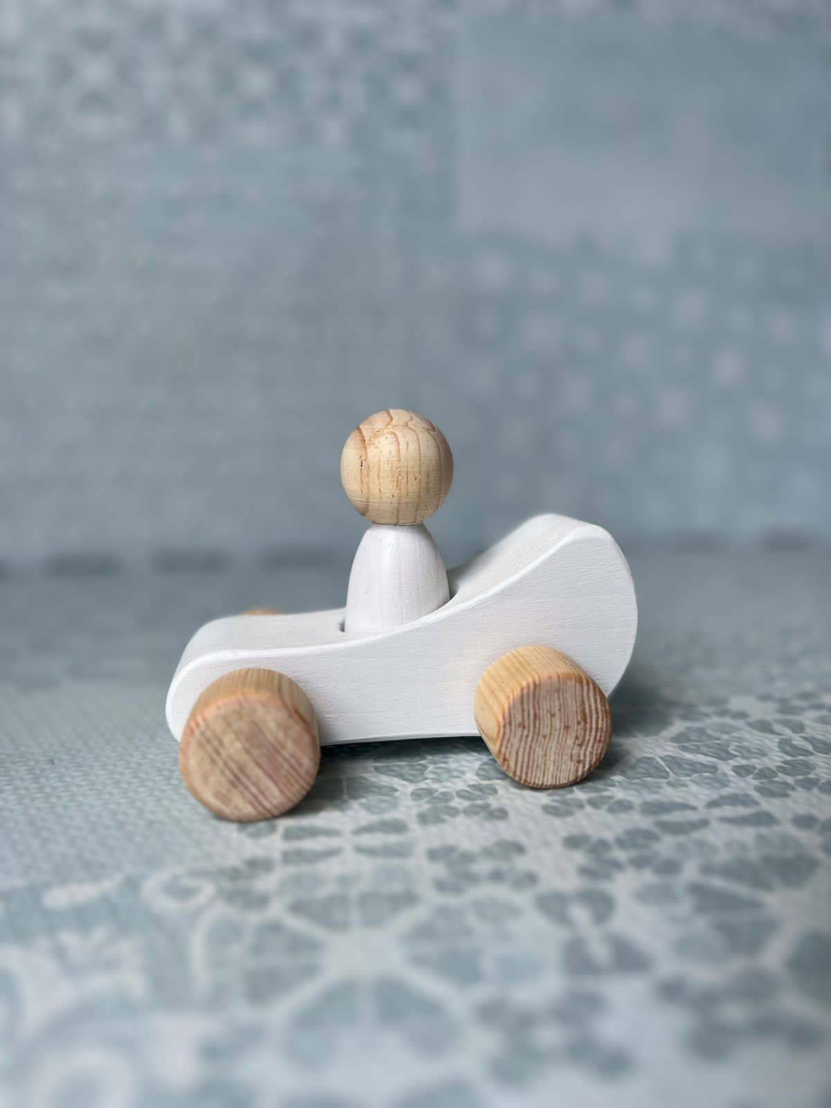 Carrito de madera tipo carreras (Varios colores)