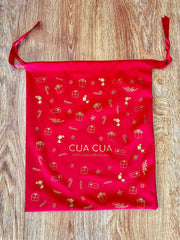Bolsa de terciopelo roja (30x35cm)