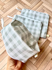 Bolsas organizadoras tonos verdes