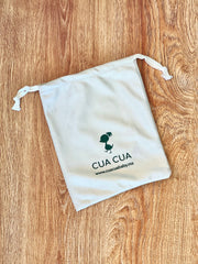 Bolsa de terciopelo beige (17x22cm)