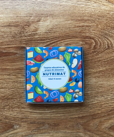 “Tarjetas educativas de grupos de alimentos”