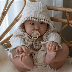 Chupón Frigg Daisy silicone (Cappuccino/Cream)