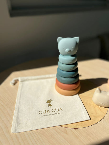 Torre de apilar de silicón (2 colores)