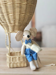 Globo aerostático de mimbre