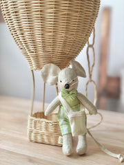 Globo aerostático de mimbre