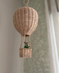 Globo aerostático de mimbre