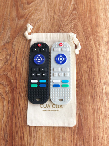 Mordedera en forma de control remoto nuevo modelo (Negro y gris)