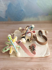 Gift bag mordedera en forma galaxia + porta chupón (2 colores)