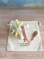 Gift bag mordedera en forma galaxia + porta chupón (2 colores)