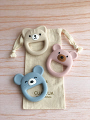 Mordederas en tonos pastel (Osito, gatito, ratoncito)