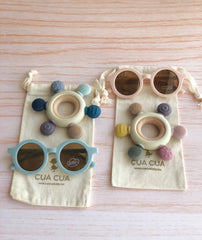 Gift bag de lentes + mordedera plana (2 tonalidades)
