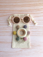 Gift bag de lentes + mordedera plana (2 tonalidades)