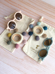 Gift bag de lentes + mordedera plana (2 tonalidades)