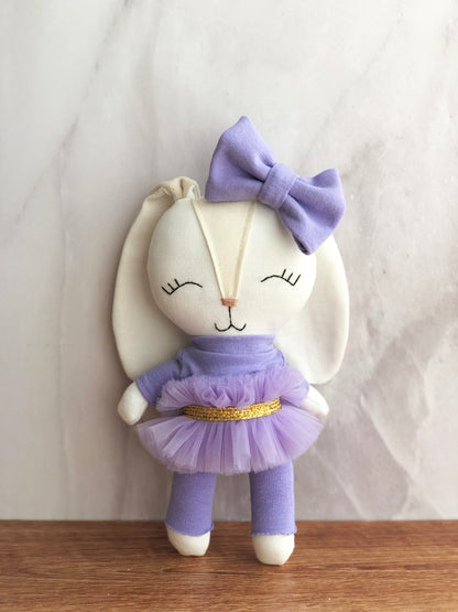 Minono bailarina con tutu morada