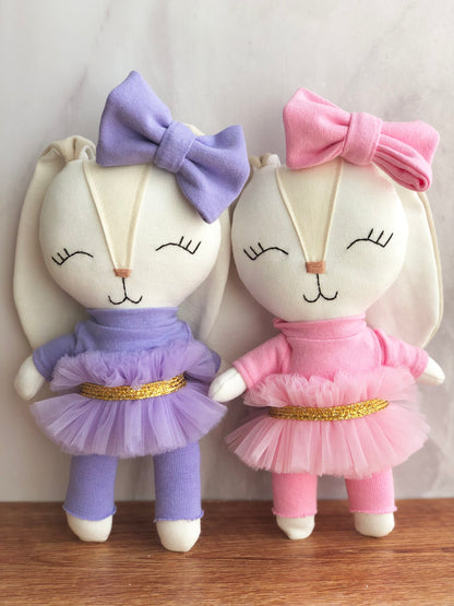 Minono bailarina con tutu morada