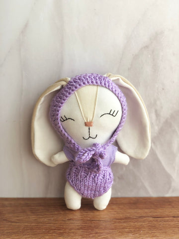 Minono sonaja de crochet morada