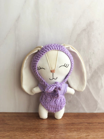 Minono sonaja de crochet morada