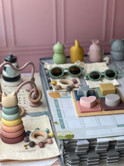 Mordedera de bolitas arcoiris