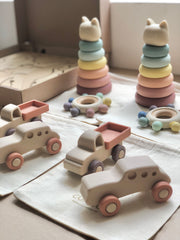 Mordedera de bolitas arcoiris