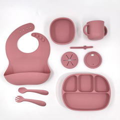Kit completo para alimentación con cubiertos de silicón (5 colores disponibles)