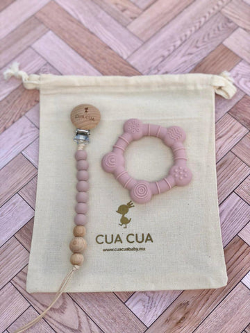 Gift bag recién nacido tono rosa