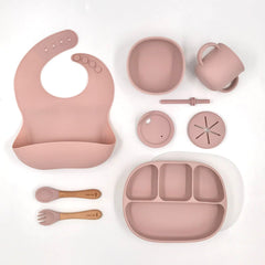 Kit favorito con cubiertos madera y silicón (5 colores)