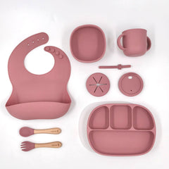 Kit favorito con cubiertos madera y silicón (5 colores)