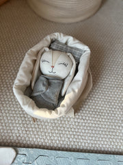 Bambineto beige chico (incluye almohada y cobijita)