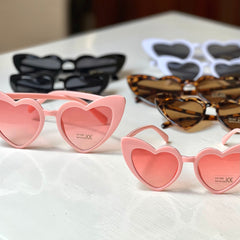 Lentes de sol modelo corazón para bebés/toddler (Varios colores)