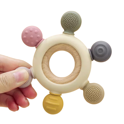 Mordedera plana con textura (3 colores)